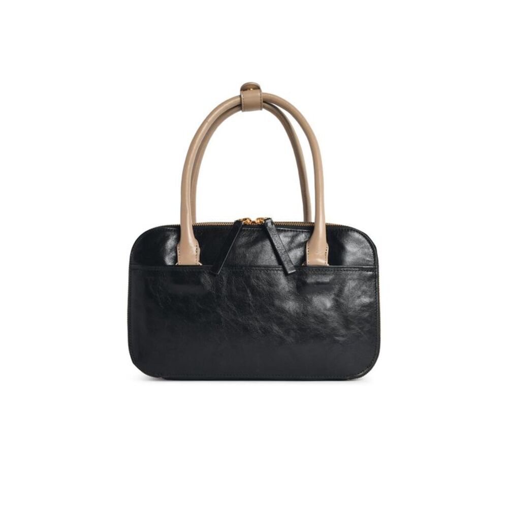 Marni Small 'Boxyne' Bag In Black Brown And Taupe Leather Women - Picture 3 of 3